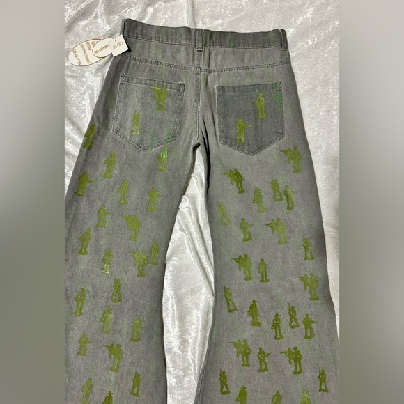 NWT DasYori Toy Soldier Men’s Flare Streetwear Jeans - Picture 11 of 11